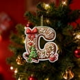 thumbnail image 4 of Adornos Navideños Colgantes con 26 Letras para Árbol de Navidad, Adornos Navideños Personalizados para Hacer Tú Mismo, Decoración Navideña, Decoración Colgante para Árbol de Navidad., 4 of 6