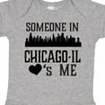 thumbnail image 4 of Inktastic Chicago Illinois Someone Loves Me Skyline Boys or Girls Baby Bodysuit, 4 of 5