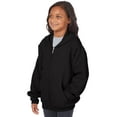 thumbnail image 4 of Hanes EcoSmart Kids' Full-Zip Hooded Jacket Black XS, 4 of 4