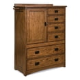 thumbnail image 2 of Intercon Furniture Oak Park Bedroom 6-Drawer Wood Chest with Door in Brown, 2 of 2