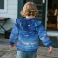 thumbnail image 5 of Xixirimido Whale Sea Blue Print Toddler Girls Fall Winter Sweatshirt Long Sleeve Ruffle Trim Pullover Top Cute Graphic Crewneck Sweater Outfit, for 1-2T, 5 of 7