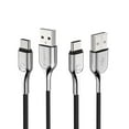 thumbnail image 4 of Cygnett Armored 2.0 USB-C to USB-A Charge and Sync Cable (Black), CY2682PCUSA, 4 of 8