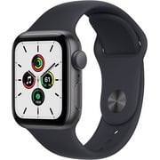 Restored Apple Watch SE (GPS, 44mm) - Space Grey Aluminium Case with Midnight Sport Band - Regular (MKQ63LL/A) (Refurbished)
