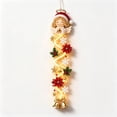 thumbnail image 3 of Clearance Christmas Decorations Glowing Christmas Door Hanger Rustic Quilted Fabric Wreath, Merrycascade Light-Up Christmas Decoration, 6 Festive Light Designs, Vertical Display, 3 of 8