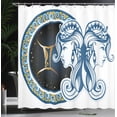 thumbnail image 4 of Ambesonne Zodiac Shower Curtain, Astrology Gemini, 69"Wx84"L, Multicolor, 4 of 5
