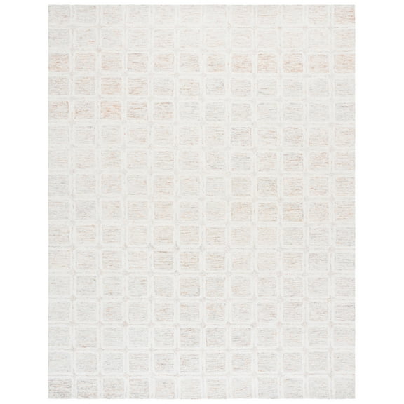 SAFAVIEH Pine Skyler Geometric Area Rug, Rust/Grey, 8' x 10'
