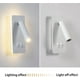 thumbnail image 3 of Lámpara de lectura para dormitorio con puerto de carga USB, foco ajustable de alta eficacia luminosa y luz blanca cálida, fácil de instalar para varias habitaciones (3 W + 10 W), 3 of 5
