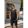 thumbnail image 6 of COOFANDY Mens Tank Top Workout Shirt Cotton Sleeveless Muscle T Shirts Casual Tank Tops Black, 6 of 9