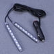thumbnail image 3 of Atmósfera interior del coche Luces de neón Lámparas Tira 18 LED Encendedor de cigarrillos - Luz blanca (Negro), 3 of 5