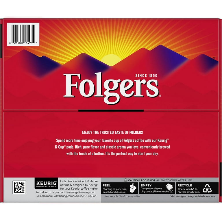 Folgers k cups 100 count sale