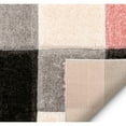 thumbnail image 3 of Well Woven Ella Pink Geometric Boxes Thick Soft Plush 3D Textured Shag Area Rug 8x10 (7'10" x 9'10"), 3 of 7