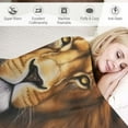 thumbnail image 3 of HENGT  Lion Blanket Lion Eagle Throw Blankets Cozy Flannel Blanket Plush Lightweight Bedding Blanket Lion Gifts Stuff for Men Women Boys Girls Teens for Couch Sofa Bed, 3 of 6