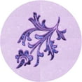 thumbnail image 1 of Ahgly Company Indoor Round Patterned Tyrian Purple Area Rugs, 4' Round, 1 of 6