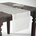thumbnail image 2 of Fennco Styles Hand Hemstitched and Embroidered Swiss Dot Table Runner 16"x45" Beige, 2 of 2