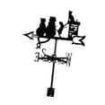 thumbnail image 4 of Veleta de metal de la familia de gatos, decoración de jardín de techo de veleta de animales, para cenador de jardín de patio de granja al aire libre, 4 of 8