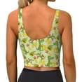 thumbnail image 4 of Goofa Cute Dinosaurs Printed Sports Bras for Women, High Impact Running Bra Workout Crop Tank Tops Longline Sports Bra Push up-X-Large, 4 of 9