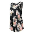thumbnail image 6 of VEPKUL Plus Size Tank Tops for Women Sleevelss Tunic Casual Summer Clothes Swing Shirts A-Black05_2X, 6 of 7