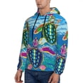 thumbnail image 2 of Bingfone Little Sea Turtles Men'S Drawstring Hoodie Long Sleeve Pocket Sweatshirts-4x-Large, 2 of 9