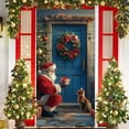 thumbnail image 1 of Home Christmas Door Sticker Decoration Hanging Cloth Holiday Party Decoration Background Cloth Room Door with Tapestry Cloth Home Essentials, 1 of 6
