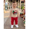 thumbnail image 4 of Cjfdfy Toddler Baby Boy Christmas Outfit Santa Claus Embroidered Long Sleeve Christmas Car Sweatshirt With Pants Cute My First Christmas Fall Winter Holiday Outfit 6M-3T, 4 of 9