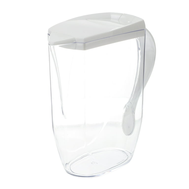 Water Pitcher Kettle Cold Juice Pot Beverage Lid Plastic Large Transparent Jar Jug Handle Tea Fridge Party Iced Glass, Size: 22*9*23cm
