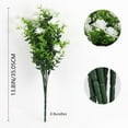 thumbnail image 3 of Nanoei Artificial Camellia Eucalyptus Stems, Plastic Faux Flowers for Outdoor Garden, Yard Patio Decor, Realistic Greenery Bouquet White, 3 of 7