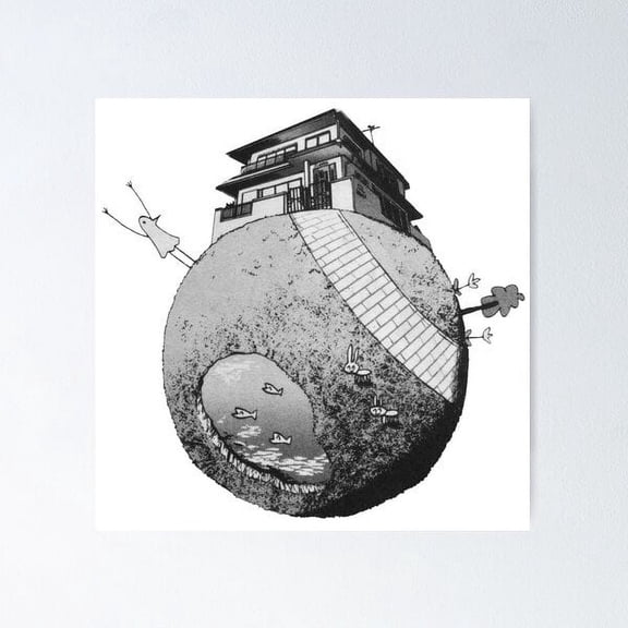 Goodnight Punpun Poster Wall Art, Modern Wall Decor For Living Room Bedroom, 8x12 UNFRAMED