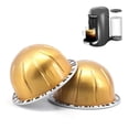 thumbnail image 2 of 1 Set 40/80/150/230ML Coffee Capsule Shell Food-Grade Reusable Coffee Capsule Cup for Nespresso Vertuo la, 2 of 5