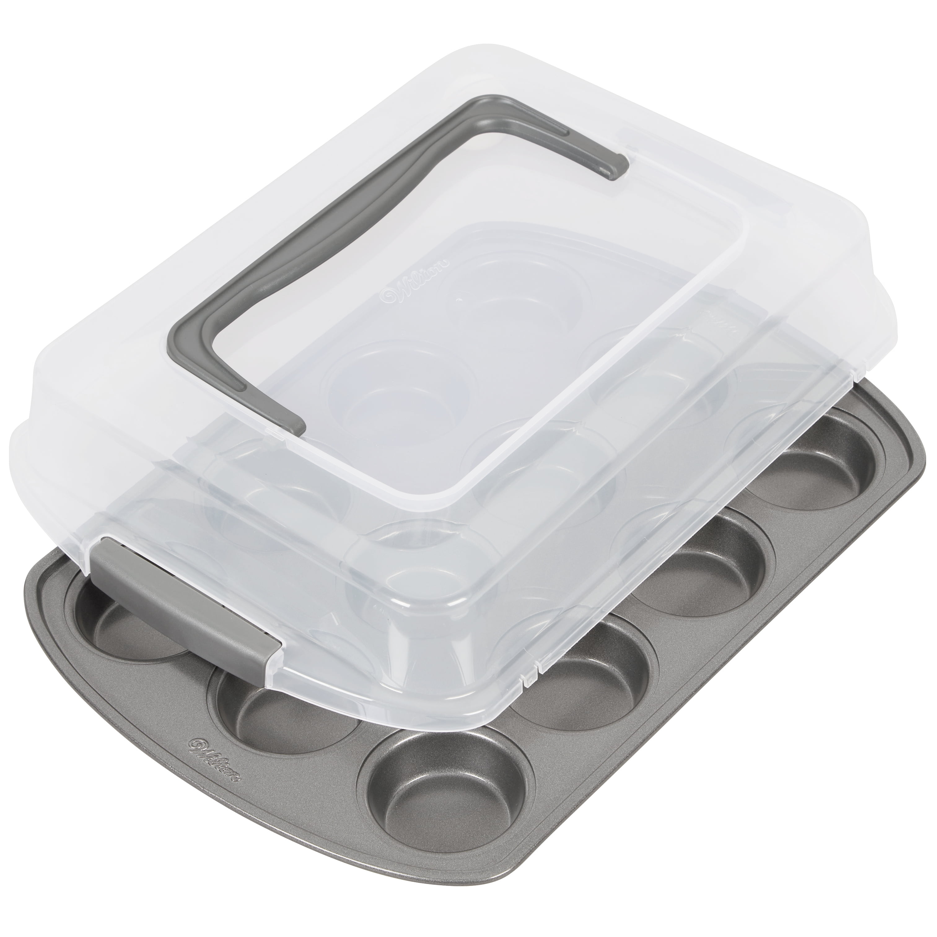 Wilton Bake It Better NonStick Cupcake Pan with Tall Lid, 12Cup