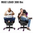 thumbnail image 6 of ELECWISH Ergonomic & Lumbar Support Gaming Chair Rocker, Purple, 6 of 10