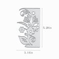 thumbnail image 2 of Plantillas de troquelado MESYGK de metal con diseño de flor de diente de león y lirio, color plata, 2 of 6