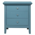 thumbnail image 3 of Newboti Furniture Hammond G5480-N 3 Drawer Nightstand, Teal 33879, 3 of 4