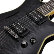 Schecter Omen Extreme-6 Series Electric Guitar w/Quilted Maple Top - See Thru Black Burst
