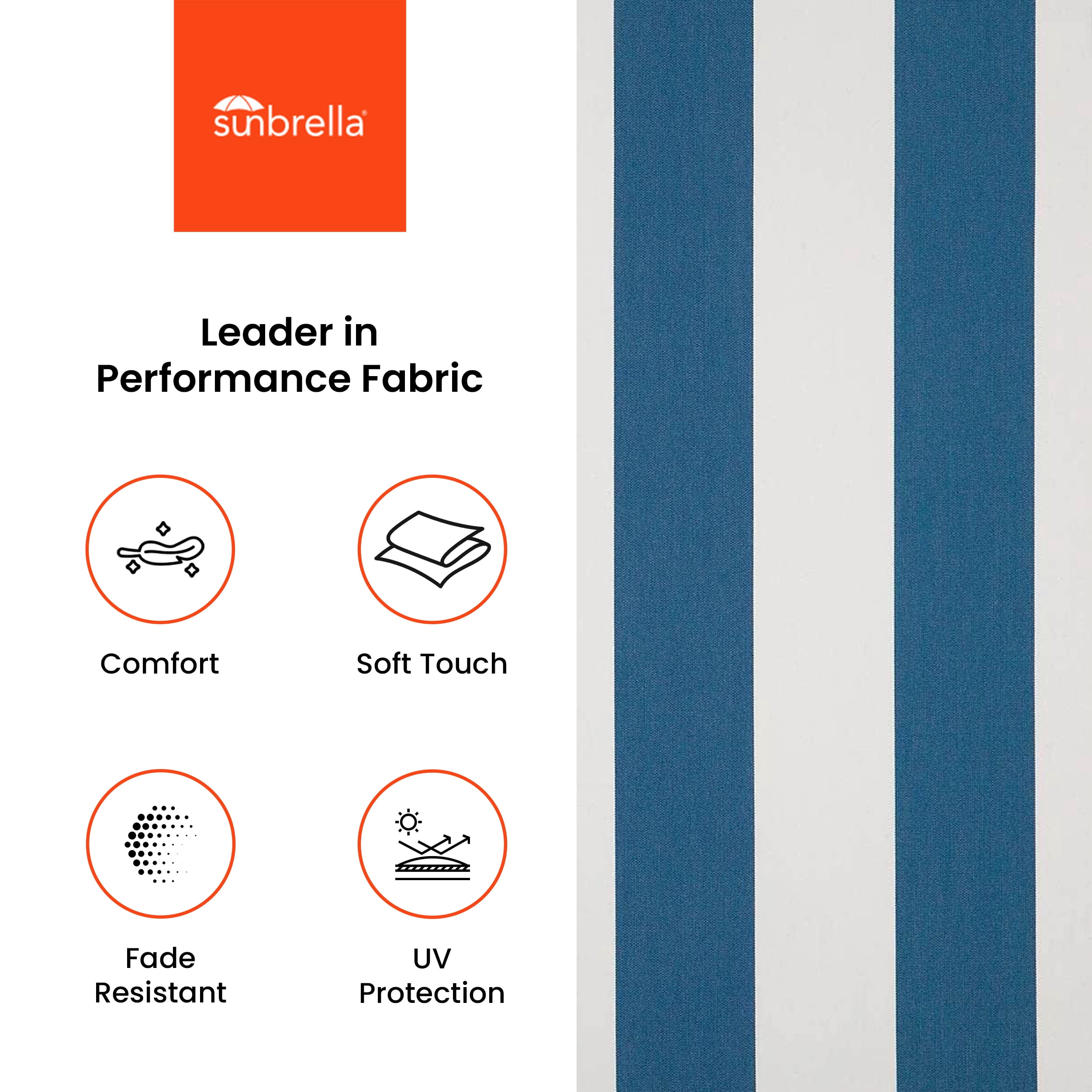 Covers&All Outdoor Sunbrella Deep Seat Cushion Set, Water, UV & Fade Resistant Patio Chair Cushions, High-Density 5" Thick Seat & Back Cushions for Outdoor Furniture