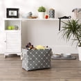 thumbnail image 4 of Design Imports CAMZ14206 Polyester Trellis Paw Rectangle Pet Bin, Gray, 4 of 4