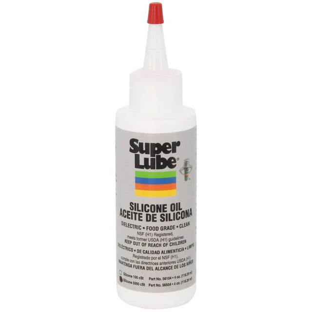 Botella de 118 ml de aceite de silicona Super Lube CST de alta y baja temperatura