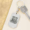 thumbnail image 6 of Commit Your Work Proverbs 16:3 Stainless Steel or 18k Gold Premium Swivel Dog Tag Keychain, 6 of 10
