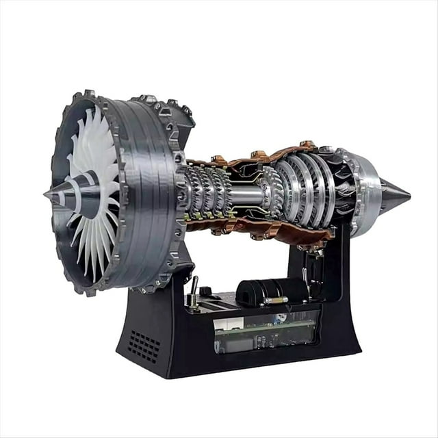 Modelo de Motor de Turbofán TR900 Kit de Motor de Avión Modelo de Motor de Turborreactor Réplica de Motor de Avión Sobrealimentado