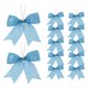 thumbnail image 1 of Lazos de yute mini de 4 pulgadas para manualidades, lazo hecho a mano, adorno decorativo natural, azul, 12 piezas, 1 of 6