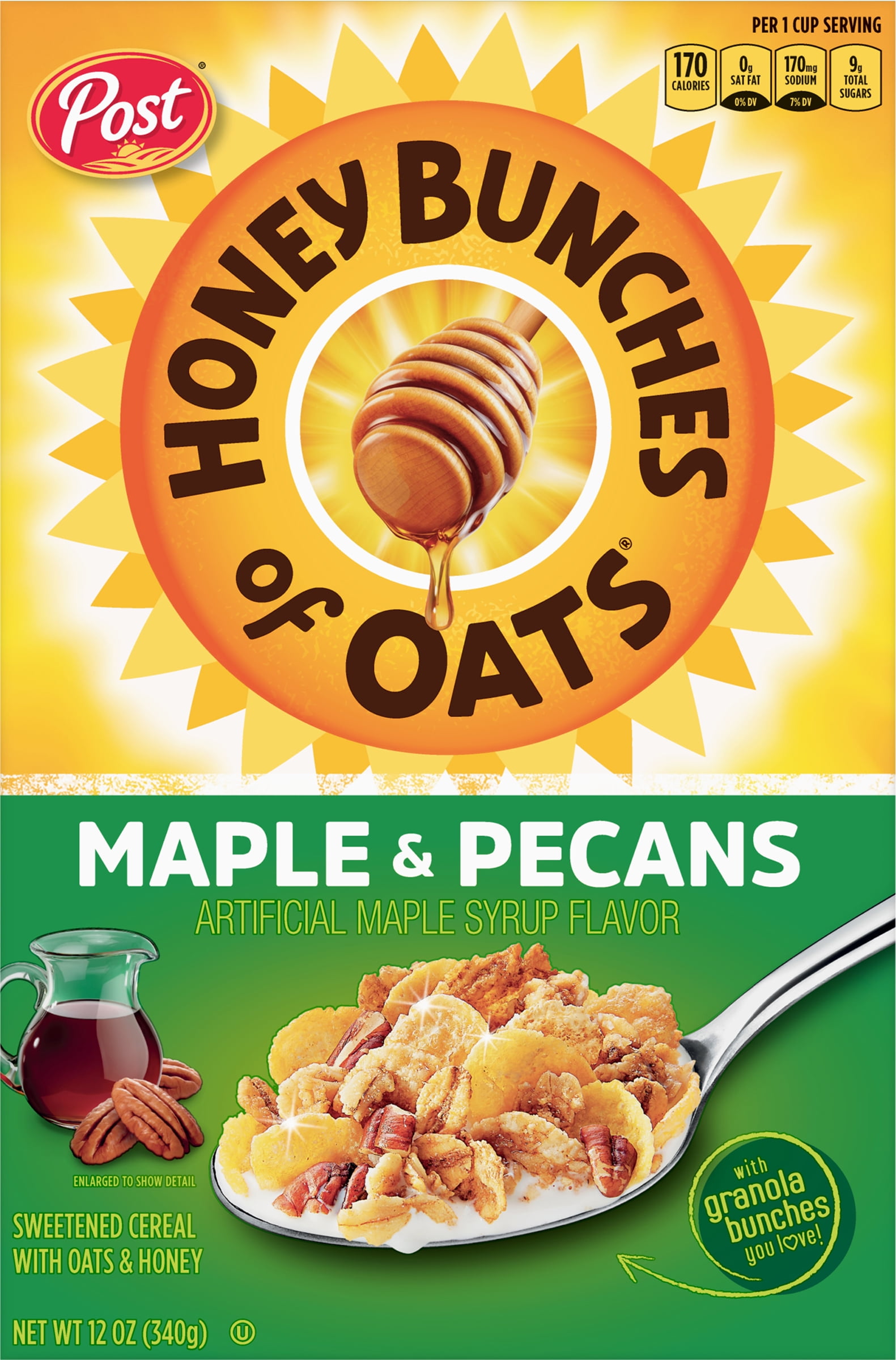 Post Honey Bunches of Oats Maple Pecan Cereal 12oz