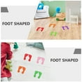 thumbnail image 6 of FUEENIRVA PVC Foot Print Stickers Assorted Color Non-Slip Waterproof for Smooth Surfaces 12Pairs, 6 of 8