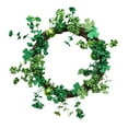 thumbnail image 2 of Guirnalda de plantas artificiales, guirnalda de plantas de simulación, decoración DIY para puerta delantera, corona de simulación de Festival irlandés, 2 of 8