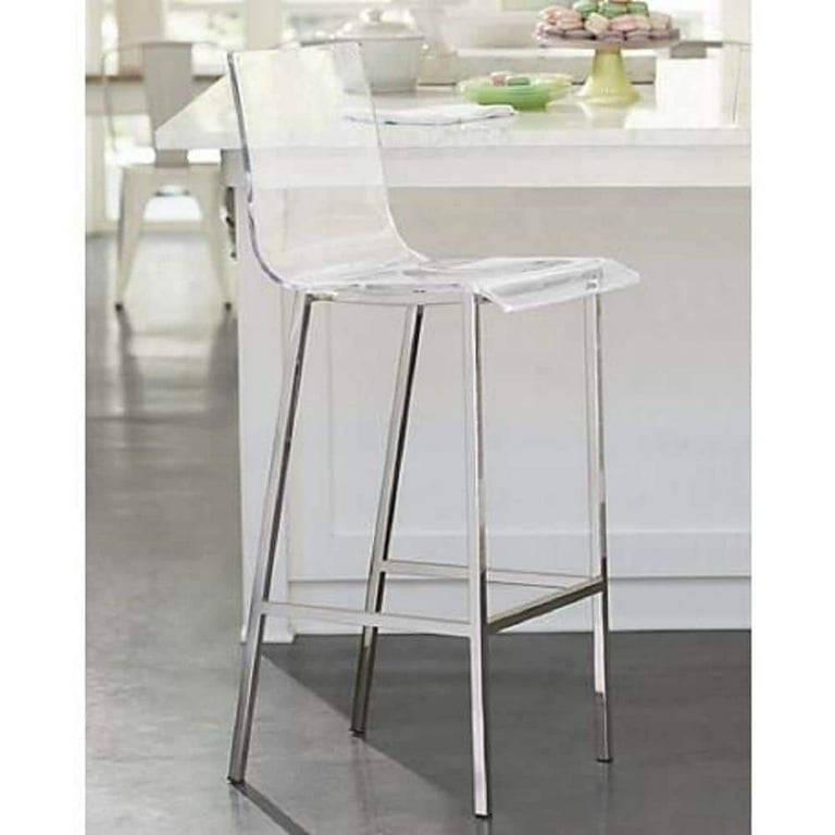 Chloe 26in Acrylic Gold Bar Stools Gold Walmart