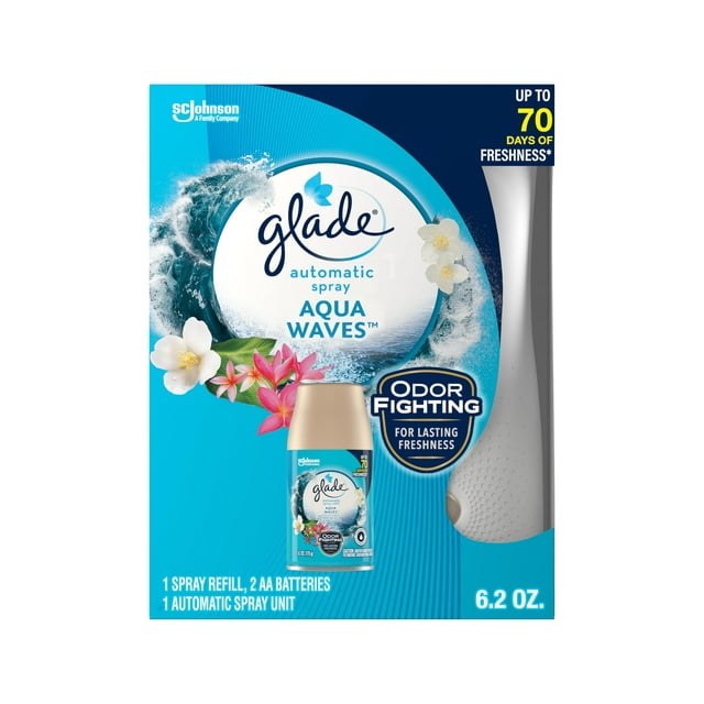 Air Freshener Glade Automatic Spray Refill Holder Aqua Waves