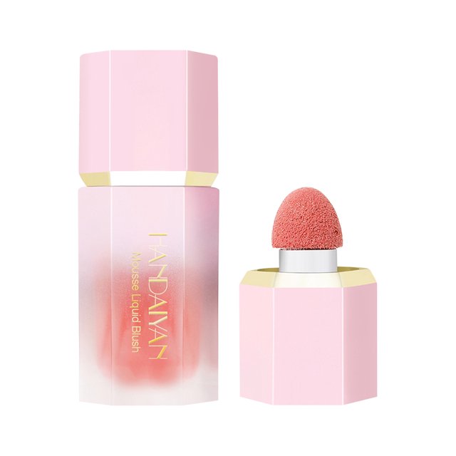 Maquillaje con rubor líquido de 7 ml, rubor tipo cojín para mejillas, alto pigmento, ingrávido, de aspecto natural, duradero, acabado húmedo, rubor fácil de mezclar