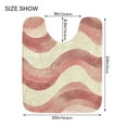 thumbnail image 5 of Yayeee Bath Rug for Bathroom Floor Non Slip Contour Fluffy Soft Absorbent Mat, 20"x24", Soft Pink Pattern, 5 of 7