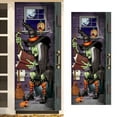 thumbnail image 3 of 3D Skeleton Ghost Witch Door Cover Curtain for Halloween Party Indoor Garage Window Wall Decor, 3 of 9