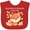 Red, variant on Inktastic Grandma and Grandpa Love Me- little fox Boys or Girls Baby Bib