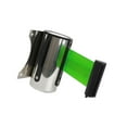 thumbnail image 1 of kurtrusly Stanchion Queue Barrier Wall Mount Crowd Control Retractable Ribbon 3m Green, 1 of 6