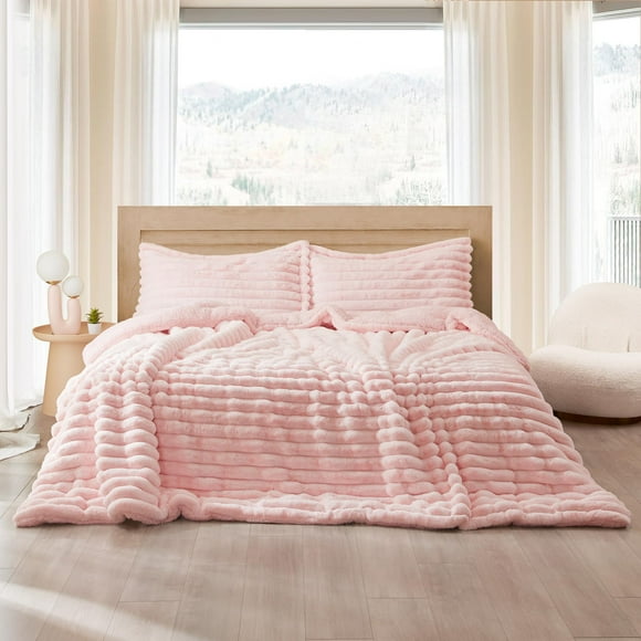 Byourbed Roll Cakes Chunky Bunny - Coma Inducer® Oversized Queen Comforter - Heavenly Pink
